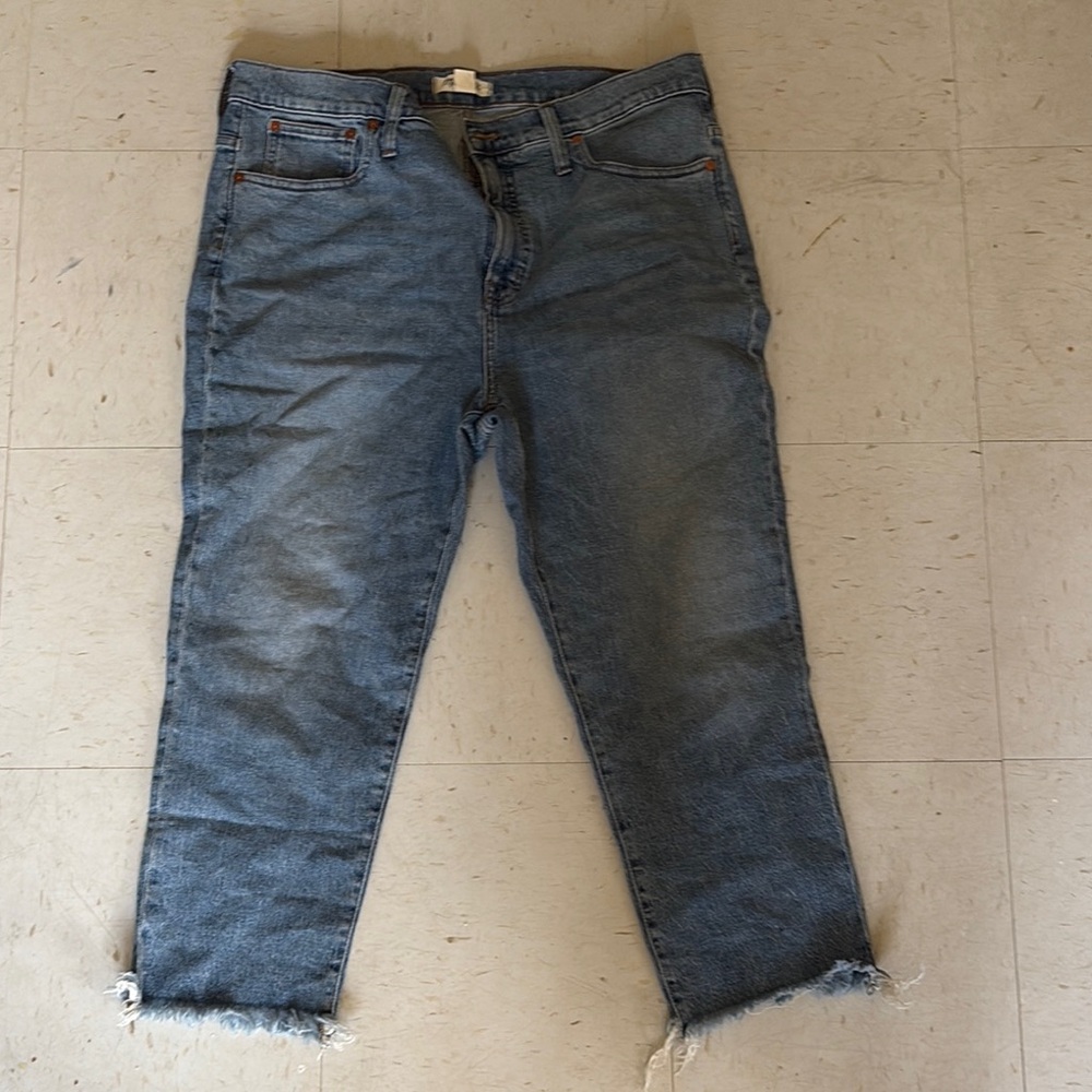 Madewell Blue Cropped Jeans